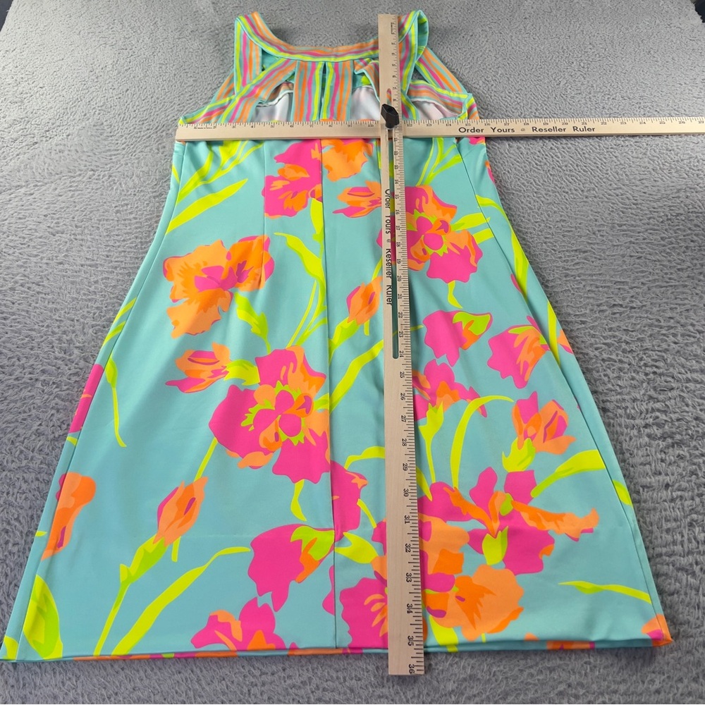 Gretchen Scott Dress Womens Medium Multicolor Floral Sleeveless Preppy Active - Picture 6 of 8